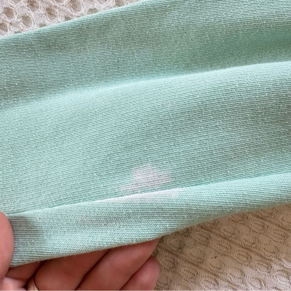 Y2K PINK Victoria's Secret Mint Green 'LOVE PINK' Quarter-Zip Sweatshirt Sz M - Picture 6 of 16